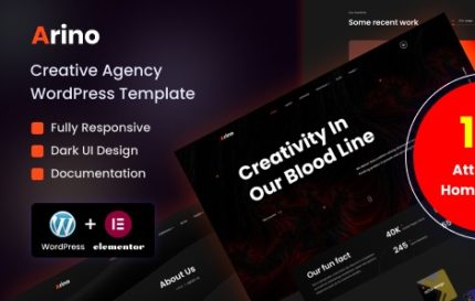 Arino - Creative Agency WordPress Theme